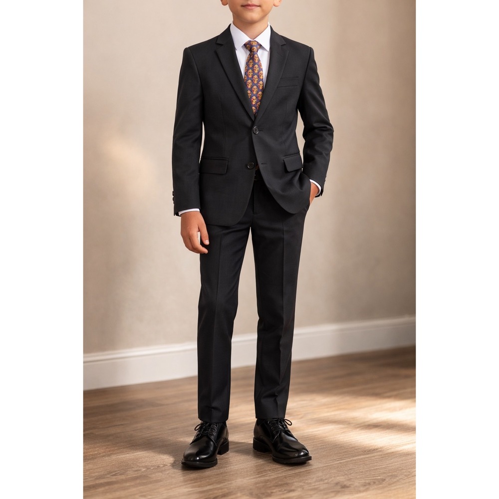 Fun Suits Marvel Iron Man Boys Suit Set Charcoal Gray Secret Lining 3-Piece